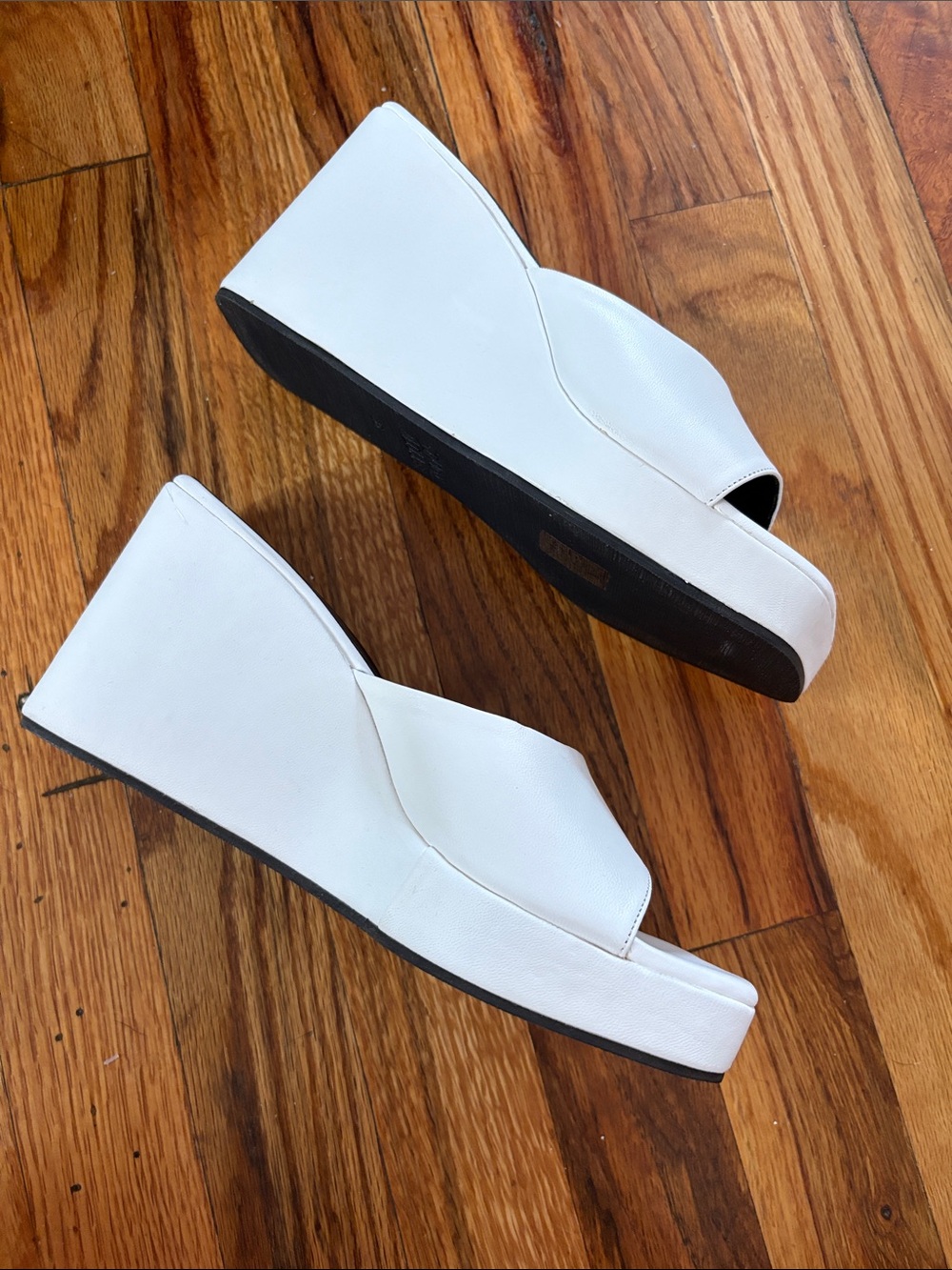 Simon Miller Level Wedge Slides White 36 - Picture 7 of 10